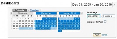 date-range Google Analytics - change date range